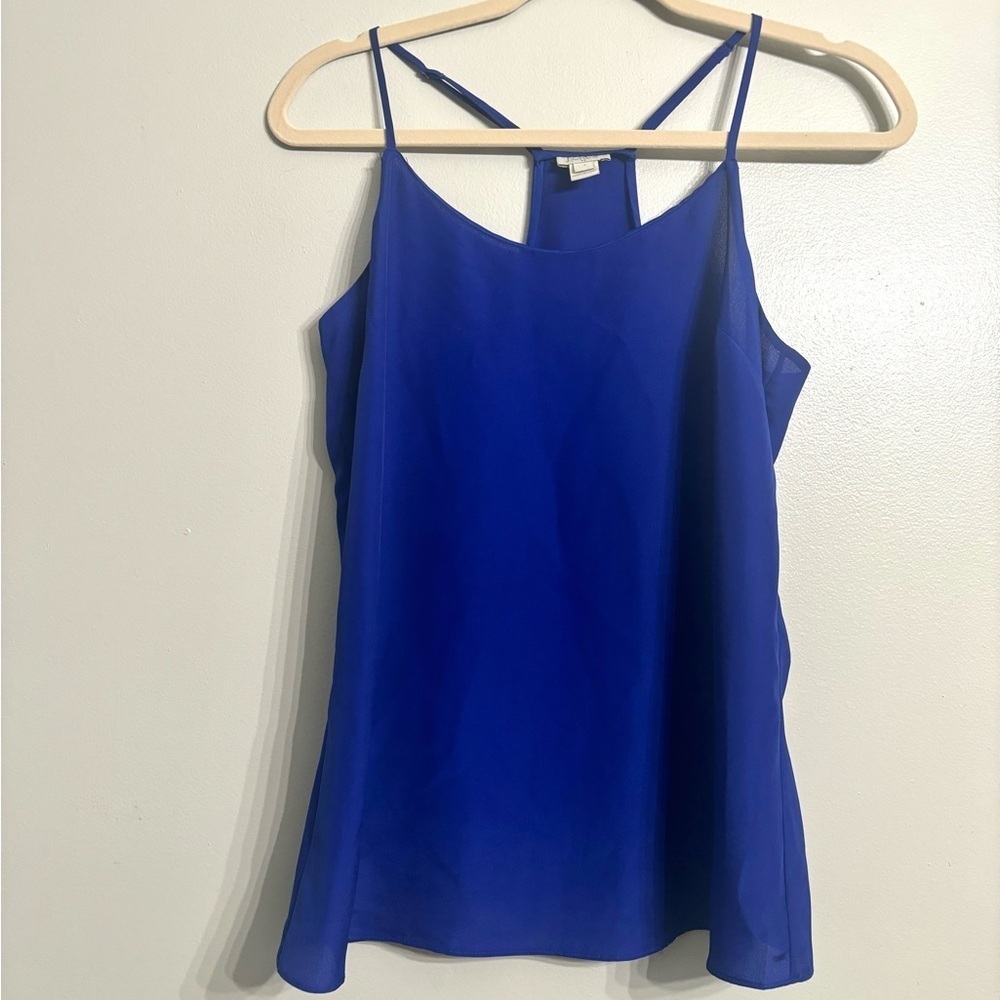 J. Crew Strappy Y-Back Camisole Tank | Royal Blue | 4